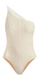 Maillot 1 Pièce OAS Femme Ecru Scribble Tuffo
