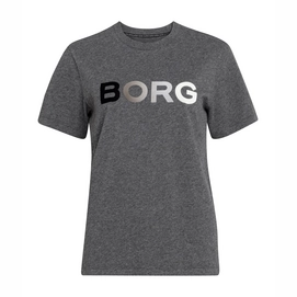 T-Shirt Björn Borg Sportswear Tee B Sport Anthracite Grey Melange Damen