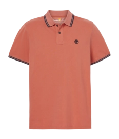 Polo Timberland Men Millers River Tipped Pique Burnt Sienna