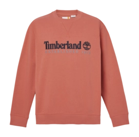 Pull Timberland Homme Established 1973 Embroidered Logo Crew Neck Sweats Burnt Sienna