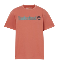 T-Shirt Timberland Men Kennebec River Linear Logo Burnt Sienna