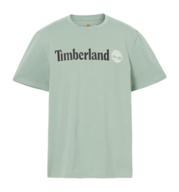 T-Shirt Timberland Men Kennebec River Linear Logo Granite Green