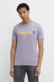 T-Shirt Timberland Men Kennebec River Linear Logo Purple Ash