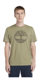 T-Shirt Timberland Men Kennebec River Tree Logo Cassel Earth/Grape Leaf