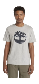 T-shirt Timberland Homme Kennebec River Tree Logo Medium Grey Heather