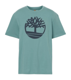 T-Shirt Timberland Men Kennebec River Tree Logo Sea Pine