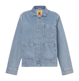 Jas Timberland Women Kempshire Denim Chore Jacket Mid Blue