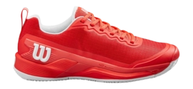 Tennis Shoe Wilson Men Rush Pro 4.5 Clay Infrared Infrared White