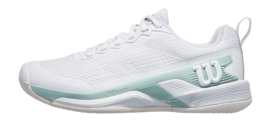 Tennis Shoe Wilson Women Rush Pro 4.5 White Surf Spray Tofu
