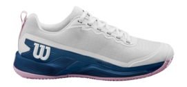Tennis Shoe Wilson Women Rush Pro 4.5 Clay White Ensign Blue Pirouette