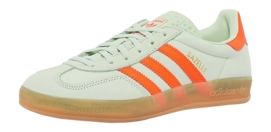 adidas Women Gazelle Indoor Linen Green / Solar Orange / Gum 3