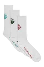 Socks New Amsterdam Surf Association Logo White (3 Pack)