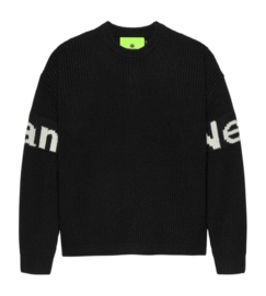 Crewneck New Amsterdam Surf Association Name Knit Black
