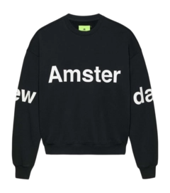 Sweater New Amsterdam Surf Association Logo Line Black
