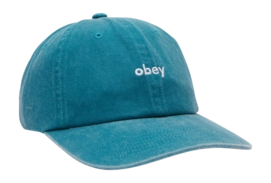 Cap Obey Homme Pigment Lowercase 6 Panel Strap Pigment Teal