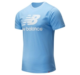 T-Shirt New Balance Men Essentials Stacked Logo Tee Carolina Blue