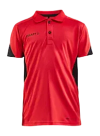 Tennis Shirt Craft Kids Pro Control Impact Polo J Bright Red Black