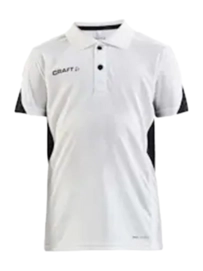 Tennisshirt Craft Pro Control Impact Polo J Kinder White Black