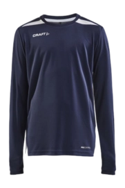Tennis Shirt Craft Kids Pro Control Impact LS J Navy White