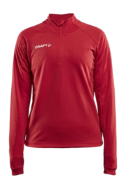 Veste d'Entraînement Craft Femme Evolve Halfzip Bright Red