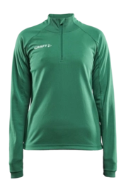 Trainingsjacke Craft Evolve Halfzip Damen Team Green
