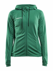 Trainingsjack Craft Women Evolve Hood Jacket Team Green