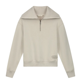 Pull Col Roulé Olaf Hussein Femme Friends Zip Cement