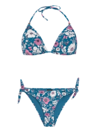 Bikini Protest Damen Prtmoloko Triangle Bikinis Raku Blau