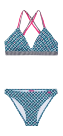 Bikini Protest Mädchen Prtreva Triangle Bikinis Raku Blau