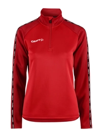 Training jacket Craft Women Squad 2.0 Half Zip Bright Red Express