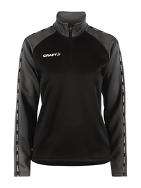 Training jacket Craft Women Squad 2.0 Half Zip Black Granite
