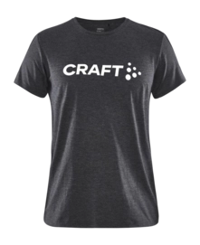 T-Shirt Craft Women Community Logo Tee Black Melange '24
