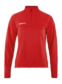 Training jacket Craft Women Evolve 2.0 Half Zip Bright Red '24