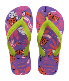 Flip Flops Havaianas Slim Kinder Lemon Green / Dark Purple