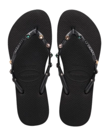Slipper Havaianas Women Slim Luxury Black
