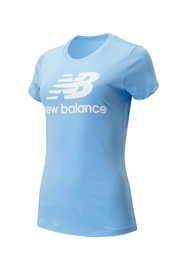 T-Shirt New Balance Women Essentials Stacked Logo Tee Carolina Blue