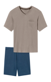 Pyjama Schiesser Men 181153 Brown Grey