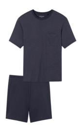 Pyjama Schiesser 181155 Herren Charcoal
