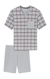 Pyjama Schiesser 181161 Herren Grey Melange