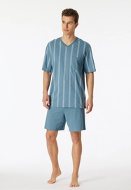 3---schlafanzug-kurz-organic-cotton-v-ausschnitt-brusttasche-blaugrau-kariert-comfort-nightwear-181161-808-detail2