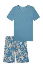 Pyjama Schiesser 181235 Damen Bluegrey