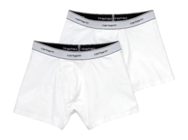 Boxershort Carhartt WIP Cotton Trunks Unisex White + White (2 Pack)