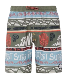 Short de Plage Protest Garçon Prtcinema Artichoke Green
