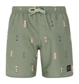 Short de Plage Protest Garçon Prtbitmap Artichoke Green