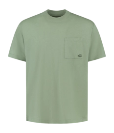 T-Shirt Blue Loop Men Refibra Fresh Water Sea Spray Green