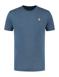 T-Shirt Blue Loop Men Denimcel Bird Watcher Indigo