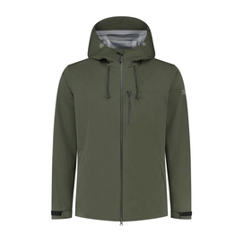 Jas Blue Loop Men Virga Shell Rainjacket Dark Green