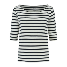 Longsleeve Blue Loop Women Refibra Stripe 3/4 Longsleeve White/Navy