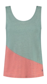 Tanktop Blue Loop Women Denimcel Leftover Wave Mix