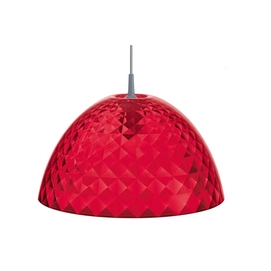 Hängelampe Koziol Stella M Transparent Rot